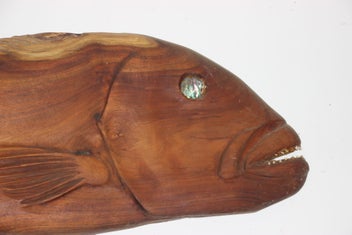 Listing 3 of 4 for Large hanging Wooden fish