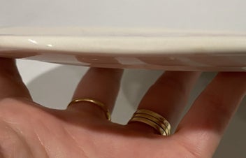 Listing 5 of 5 for SALE! Crown Devon Large Red Floral Platter - Stunning