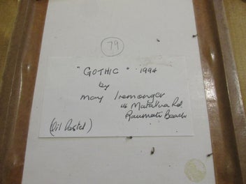 Listing 3 of 3 for May Iremonger oil pastel drawing 'Gothic' 1994