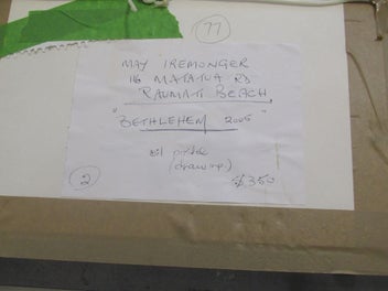 Listing 3 of 4 for May Iremonger oil pastel drawing 'Bethlehem' 2005.