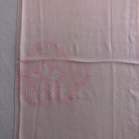 Listing 4 of 19 for Vintage Pink Japanese Silk Hand Dyed Shibori Fabric Pieces x2 Kimono Panels