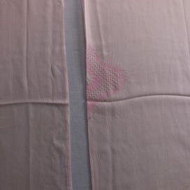 Listing 8 of 19 for Vintage Pink Japanese Silk Hand Dyed Shibori Fabric Pieces x2 Kimono Panels