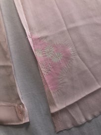 Listing 19 of 19 for Vintage Pink Japanese Silk Hand Dyed Shibori Fabric Pieces x2 Kimono Panels