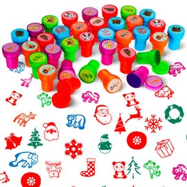 Listing 3 of 10 for 10pcs Assorted Stamps For Kids Self-ink Stamps Children Toy Stamps Smiley Face