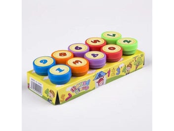Listing 8 of 10 for 10pcs Assorted Stamps For Kids Self-ink Stamps Children Toy Stamps Smiley Face