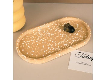 Listing 5 of 10 for Oval Tray Cement Silicone Mold DIY Jewelry Display Panel Mould Concrete Plaster