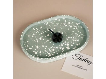 Listing 6 of 10 for Oval Tray Cement Silicone Mold DIY Jewelry Display Panel Mould Concrete Plaster