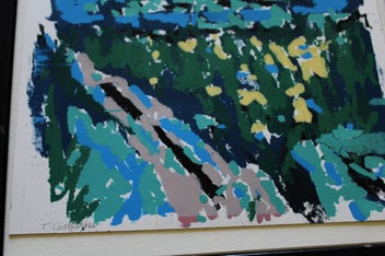 Listing 10 of 19 for +++ STRIKING "TONY GALLAGHER" ABSTRACT PAINTING +++