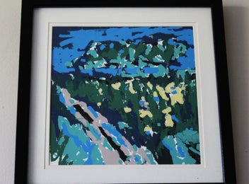 Listing 12 of 19 for +++ STRIKING "TONY GALLAGHER" ABSTRACT PAINTING +++