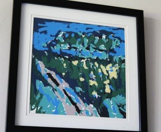 Listing 13 of 19 for +++ STRIKING "TONY GALLAGHER" ABSTRACT PAINTING +++