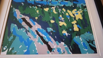 Listing 16 of 19 for +++ STRIKING "TONY GALLAGHER" ABSTRACT PAINTING +++