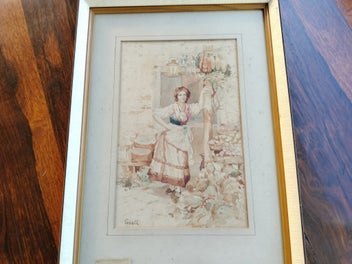 Listing 2 of 8 for Antique Signed Original Watercolour Painting(a/f)