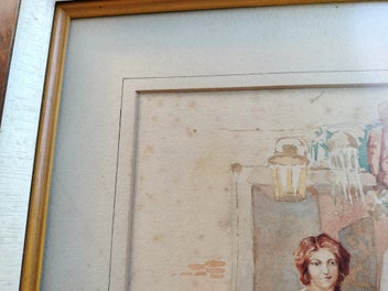 Listing 5 of 8 for Antique Signed Original Watercolour Painting(a/f)