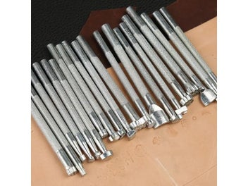 Listing 5 of 10 for 6/20 Pcs Leather Stamping Tools Set Different Shape Stamp Kit