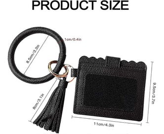 Listing 4 of 5 for 4 In 1 Keychain Bracelet With Card Holder,bracelet Keychain Wallet Card Holder,w