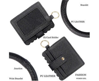 Listing 5 of 5 for 4 In 1 Keychain Bracelet With Card Holder,bracelet Keychain Wallet Card Holder,w