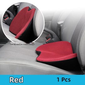 Listing 2 of 5 for Elosung Red Mini Car Seat Cushion Memory Foam Height Boost With Removable Mesh C