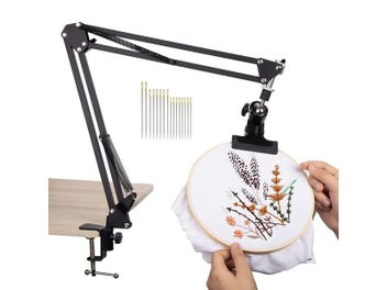 Listing 6 of 9 for Adjustable Metal Embroidery Hoop Stand 16 Embroidery Needles