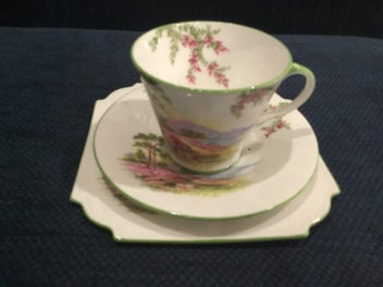 Listing 1 of 4 for AYNSLEY ART DECO STYLE TRIO - EXCELLENT CONDITION