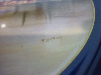 Listing 3 of 7 for ROYAL DOULTON HAND PAINTED LAKE COMO BY R.BROWN.