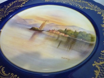 Listing 1 of 7 for ROYAL DOULTON HAND PAINTED LAKE COMO BY R.BROWN.
