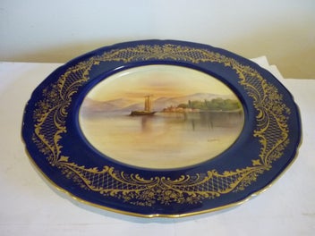 Listing 2 of 7 for ROYAL DOULTON HAND PAINTED LAKE COMO BY R.BROWN.
