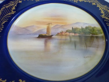 Listing 5 of 7 for ROYAL DOULTON HAND PAINTED LAKE COMO BY R.BROWN.