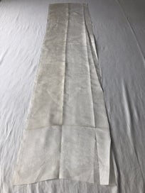 Listing 7 of 16 for Vintage White Woven Crane Japanese Silk Kimono Panel Fabric Piece Panel