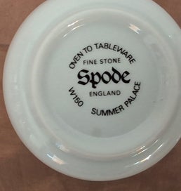 Listing 6 of 13 for *VINTAGE ENGLISH SPODE SUMMER PALACE ESPRESSO CUP & SAUCER