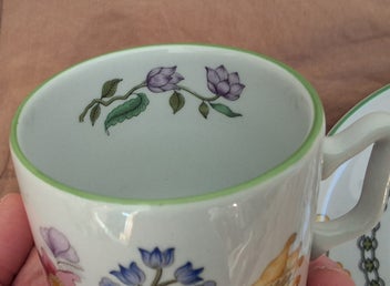 Listing 7 of 13 for *VINTAGE ENGLISH SPODE SUMMER PALACE ESPRESSO CUP & SAUCER
