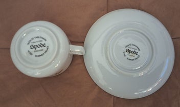 Listing 8 of 13 for *VINTAGE ENGLISH SPODE SUMMER PALACE ESPRESSO CUP & SAUCER