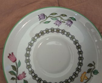 Listing 10 of 13 for *VINTAGE ENGLISH SPODE SUMMER PALACE ESPRESSO CUP & SAUCER