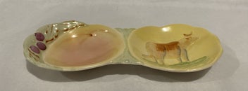 Listing 2 of 9 for Beswick Cow and Fruit Double Dish - Stunning