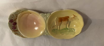 Listing 9 of 9 for Beswick Cow and Fruit Double Dish - Stunning