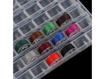 Listing 6 of 9 for 1pc 36 Spools Empty Bobbins Storage Box Sewing Accessories Tools Plastic Sewing