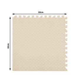 Listing 2 of 9 for Bopeep EVA Foam Kids Play Mat Floor Kid Crawling Interlocking Home White 60x60