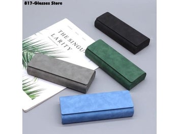 Listing 4 of 10 for 1pc Leather Eyewear Case For Men Women Optical Retro Myopia Glasses Sunglasses