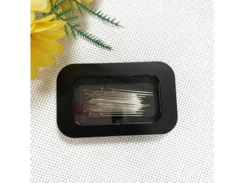 Listing 6 of 9 for Magnetic Sewing Needles Holder Black Rectangle Sewing Needle Storage Case