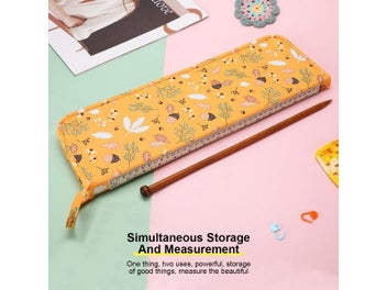 Listing 6 of 10 for New Portable Stick Needles Bag Waterproof Knitting Needles Bag Daisy Crochet