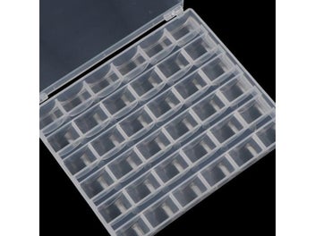 Listing 5 of 9 for 1pc 36 Spools Empty Bobbins Storage Box Sewing Accessories Tools Plastic Sewing