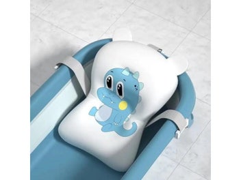 Listing 4 of 10 for Baby Bath Seat Support Mat Foldable Baby Bath Tub Pad Chair Newborn Bathtub