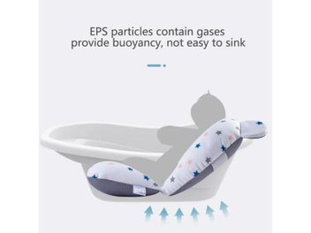 Listing 5 of 10 for Baby Bath Seat Support Mat Foldable Baby Bath Tub Pad Chair Newborn Bathtub