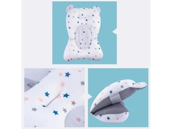 Listing 6 of 10 for Baby Bath Seat Support Mat Foldable Baby Bath Tub Pad Chair Newborn Bathtub