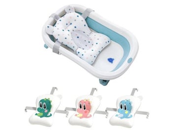 Listing 8 of 10 for Baby Bath Seat Support Mat Foldable Baby Bath Tub Pad Chair Newborn Bathtub