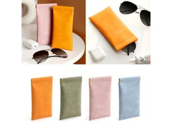 Listing 7 of 9 for PU Leather Protable Women Sunglasses Protector Travel Pack Pouch Glasses Case