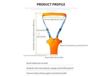 Listing 5 of 9 for Baby Infant Toddler Harness Walk Learning Assistant Walker Jumper Strap Belt