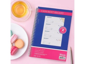 Listing 3 of 9 for Receipt Book Carbonless Copy Paper Clear Print 200 Sets 2 Parts Consecutively