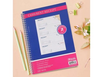 Listing 4 of 9 for Receipt Book Carbonless Copy Paper Clear Print 200 Sets 2 Parts Consecutively