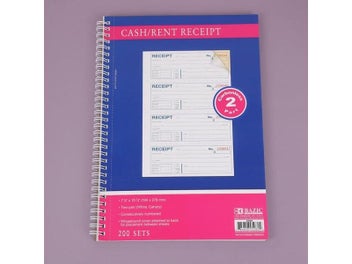 Listing 5 of 9 for Receipt Book Carbonless Copy Paper Clear Print 200 Sets 2 Parts Consecutively