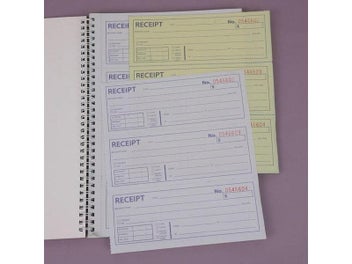 Listing 6 of 9 for Receipt Book Carbonless Copy Paper Clear Print 200 Sets 2 Parts Consecutively